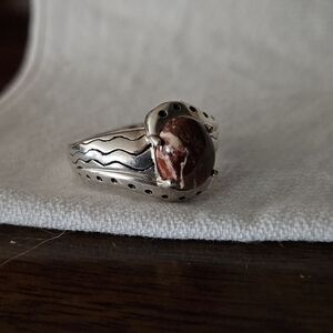 Southwestern Style Sterling Gemstone Ring